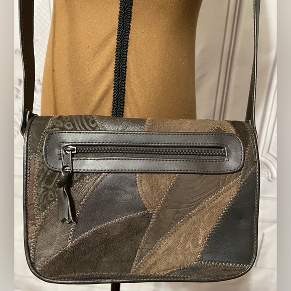 No Brand Bags Vintage Leather Patchwork Crossbodyshoulder Bag